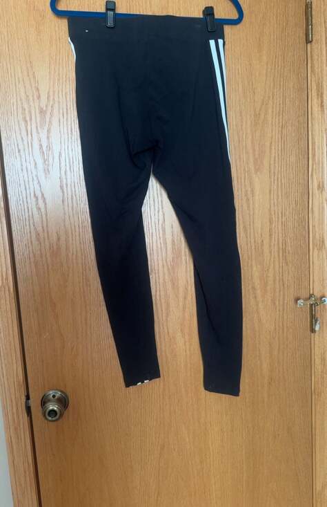 Adidas Originals Women's Trefoil 3-Stripe Leggings Black - Picture 2 of 4